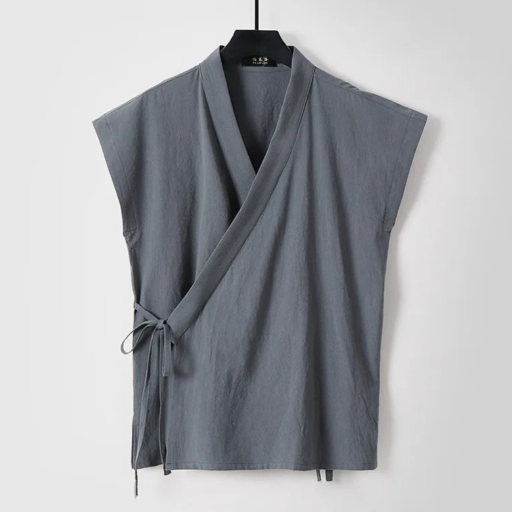Chaleco de lino y algodón para - Men'S Kimono Accessories reseña y precio