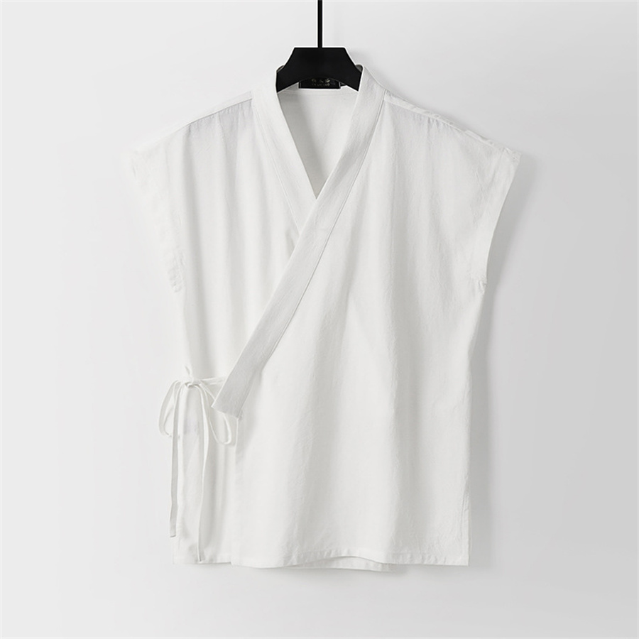 Chaleco de lino y algodón para - Men'S Kimono Accessories reseña y precio