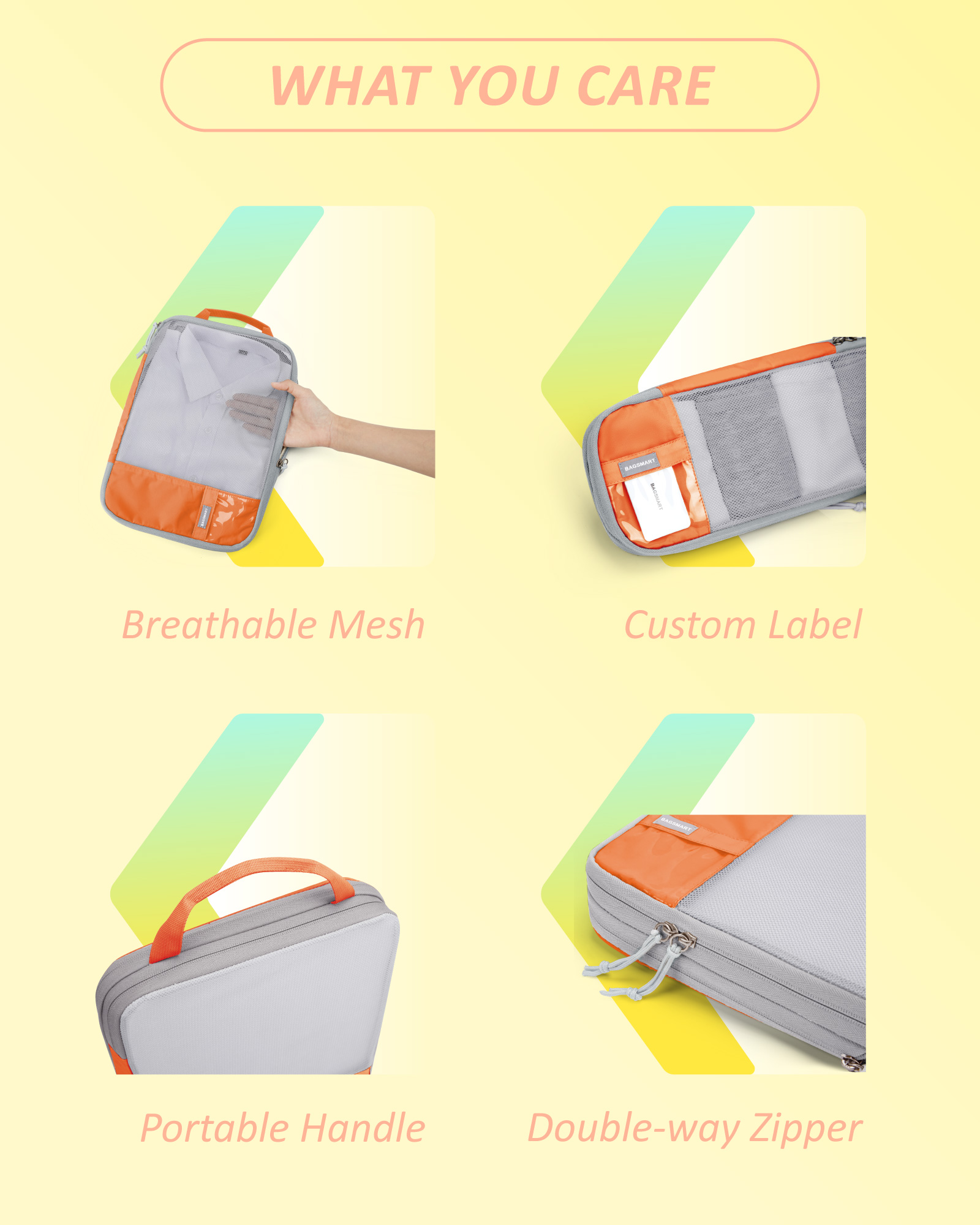 BAGSMART-cubos de embalaje de  - Travel Organizer Men reseña y precio